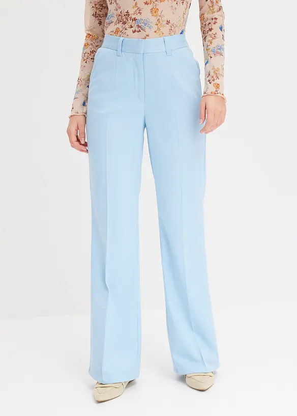 Hose mit Bequembund in blau von vorne - bonprix