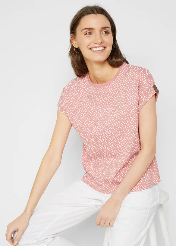 T-Shirt (2er Pack) in rosa von vorne (im Anschnitt) - bonprix T-Shirt (2er Pack) in rosa von vorne (im Anschnitt) - bonprix