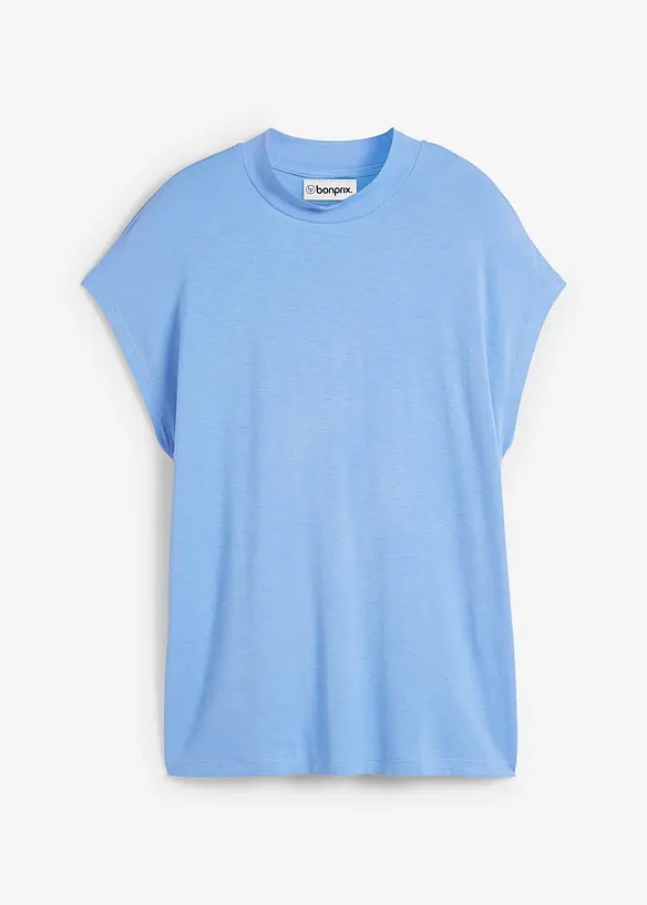 T-Shirt aus softer Viskose in blau von vorne - bonprix T-Shirt aus softer Viskose in blau von vorne - bonprix