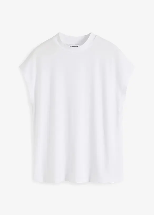 T-Shirt aus softer Viskose in weiß von vorne - bonprix T-Shirt aus softer Viskose in weiß von vorne - bonprix