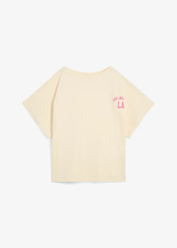 Oversize-Shirt in weiß von vorne - bonprix