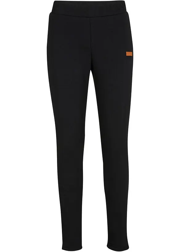 Thermo-Leggings mit Teddyfutter in schwarz von vorne - bonprix Thermo-Leggings mit Teddyfutter in schwarz von vorne - bonprix