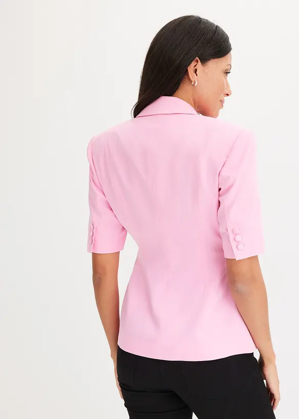Blazer mit Sandhourglass-Passform in rosa von hinten (im Anschnitt) - bonprix Blazer mit Sandhourglass-Passform in rosa von hinten (im Anschnitt) - bonprix