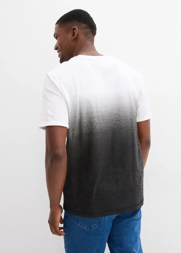 T-Shirt aus reiner Baumwolle (2er Pack) in blau von hinten (im Anschnitt) - bonprix