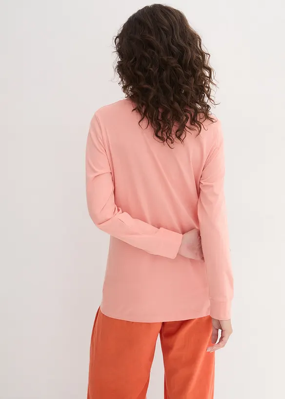 Longshirt mit Rundhalsausschnitt, Langarm (5er Pack) in grün von hinten (im Anschnitt) - bonprix Longshirt mit Rundhalsausschnitt, Langarm (5er Pack) in grün von hinten (im Anschnitt) - bonprix