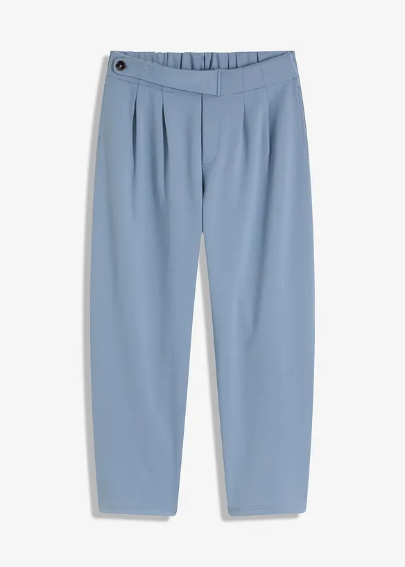 Barell-Hose aus Punto di Roma in blau von vorne - bonprix Barell-Hose aus Punto di Roma in blau von vorne - bonprix