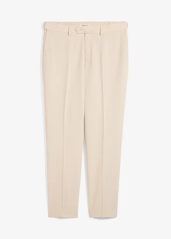 Baukasten-Anzugshose in Regular Fit in beige von vorne - bonprix