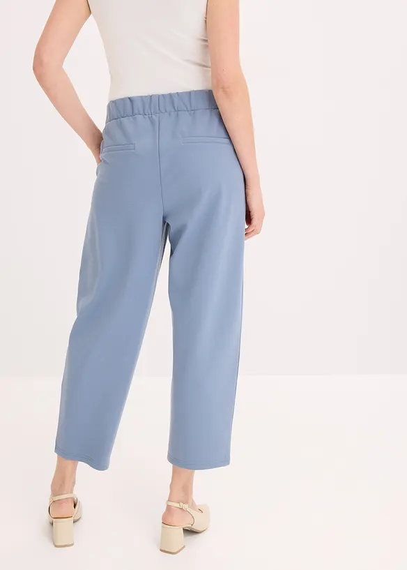 Barell-Hose aus Punto di Roma in blau von hinten - bonprix Barell-Hose aus Punto di Roma in blau von hinten - bonprix