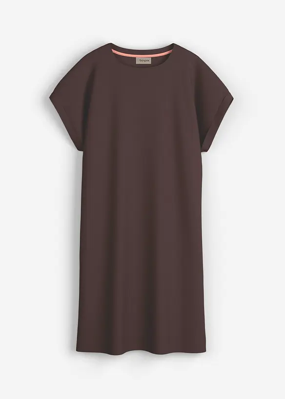 Shirtkleid aus schwerer reiner Bio-Baumwolle in braun von vorne - bonprix Shirtkleid aus schwerer reiner Bio-Baumwolle in braun von vorne - bonprix