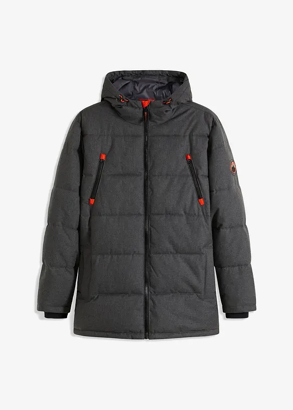 Wasserabweisende Funktionsjacke in grau von vorne - bonprix