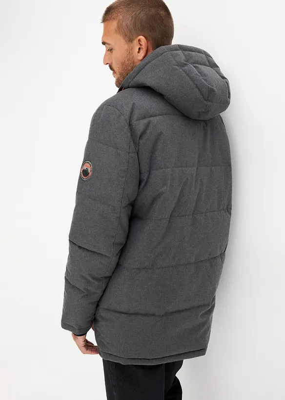 Wasserabweisende Funktionsjacke in grau von hinten (im Anschnitt) - bonprix