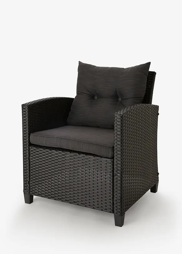 Gartenmöbel-Set (4-tlg. Set) in schwarz - bonprix