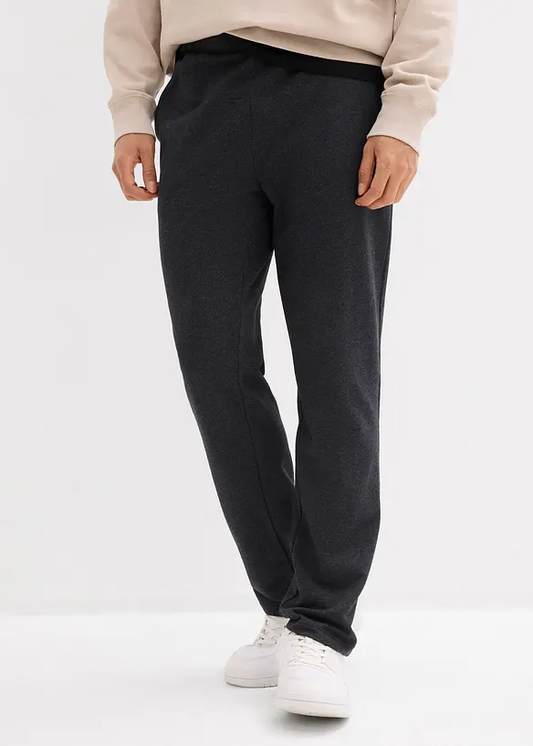 Jogginghose in Regular Fit in grau von vorne - bonprix