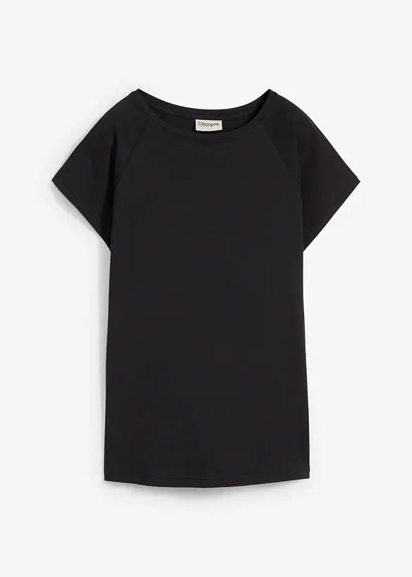 T-Shirt aus reiner Bio-Baumwolle in schwarz von vorne - bonprix T-Shirt aus reiner Bio-Baumwolle in schwarz von vorne - bonprix