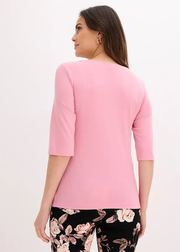 Shirt mit Spitze in rosa von hinten (im Anschnitt) - bonprix Shirt mit Spitze in rosa von hinten (im Anschnitt) - bonprix