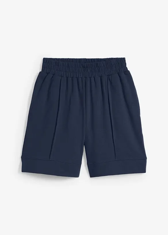 Sweat-Shorts aus Baumwoll-Mix in blau von vorne - bonprix Sweat-Shorts aus Baumwoll-Mix in blau von vorne - bonprix
