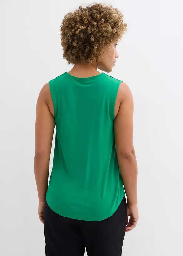 Top aus softem Viskose-Mix in grün von hinten (im Anschnitt) - bonprix Top aus softem Viskose-Mix in grün von hinten (im Anschnitt) - bonprix