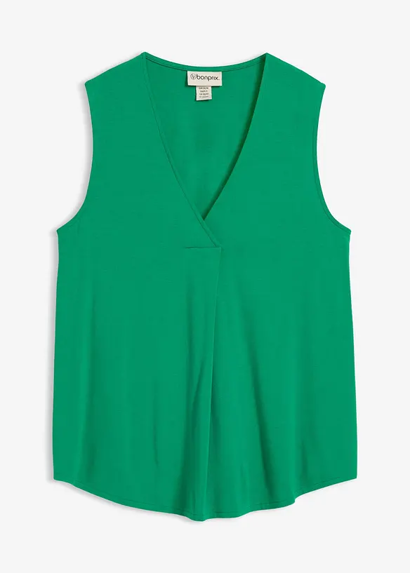 Top aus softem Viskose-Mix in grün von vorne - bonprix Top aus softem Viskose-Mix in grün von vorne - bonprix