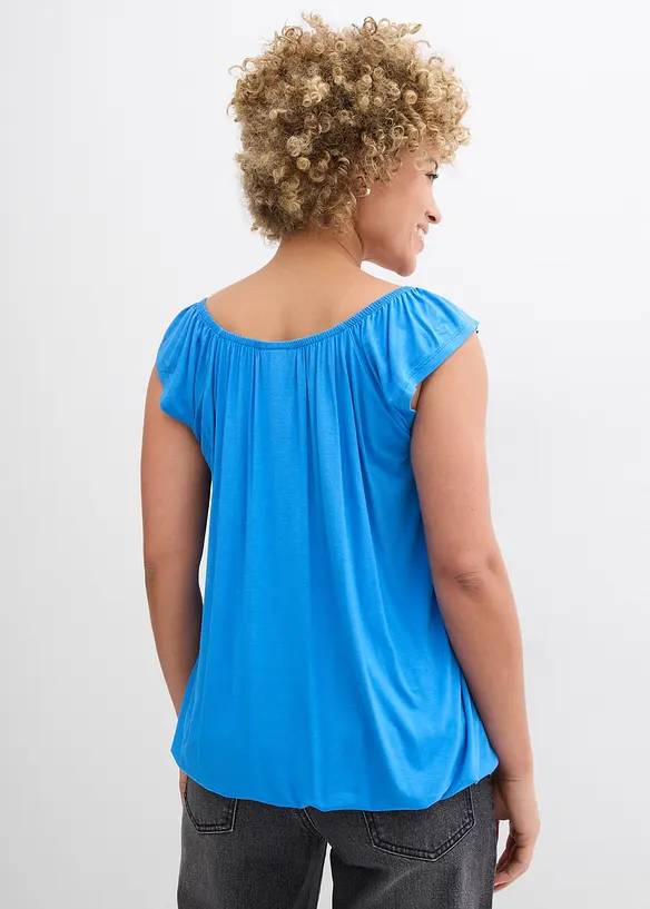 Shirt aus softem Viskose-Mix in blau von hinten (im Anschnitt) - bonprix Shirt aus softem Viskose-Mix in blau von hinten (im Anschnitt) - bonprix