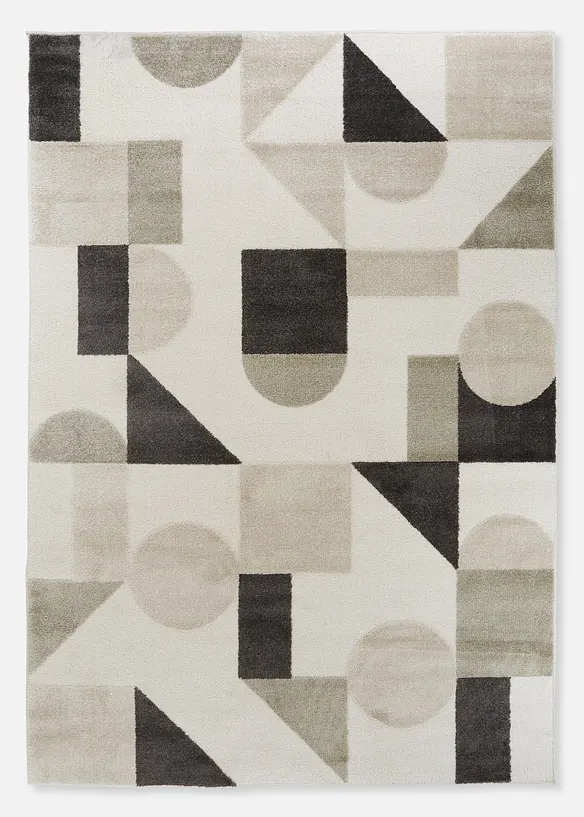 Teppich mit moderner Musterung in beige von vorne - bonprix