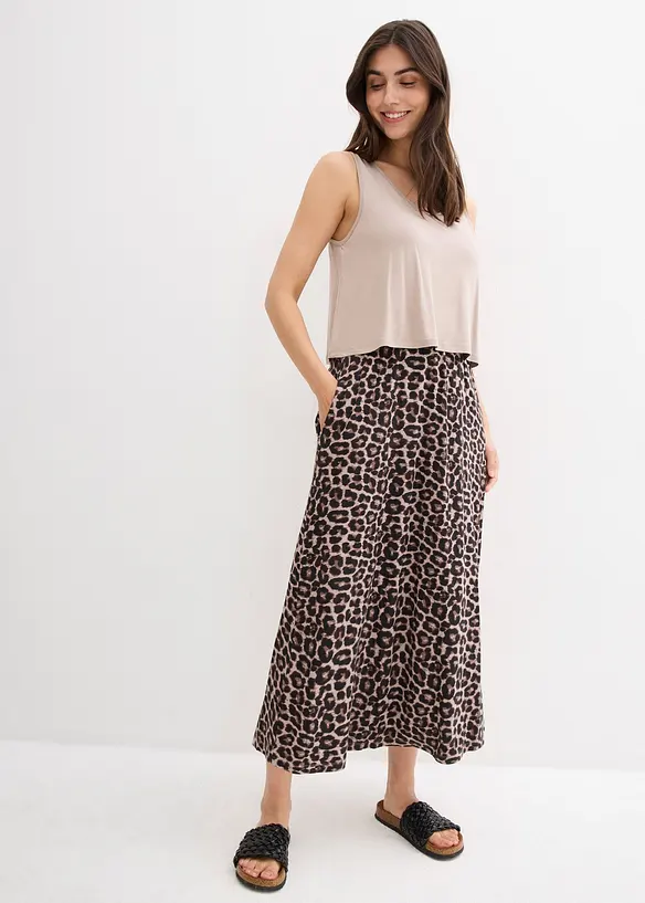 Shirtkleid aus elastischem Viskose-Mix in grau von vorne (Totalaufnahme) - bonprix Shirtkleid aus elastischem Viskose-Mix in grau von vorne (Totalaufnahme) - bonprix