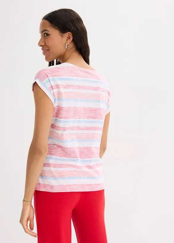 T-Shirt aus reiner Bio-Baumwolle in rot von hinten (im Anschnitt) - bonprix T-Shirt aus reiner Bio-Baumwolle in rot von hinten (im Anschnitt) - bonprix