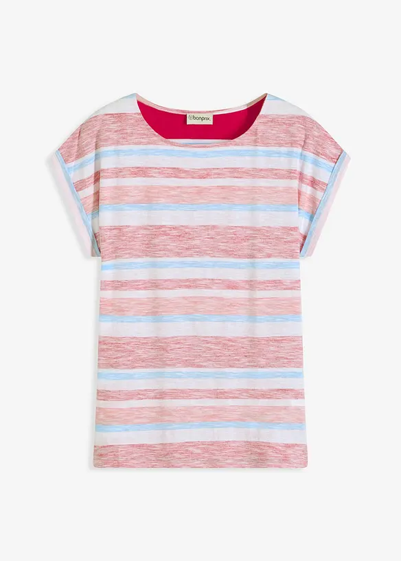 T-Shirt aus reiner Bio-Baumwolle in rot von vorne - bonprix T-Shirt aus reiner Bio-Baumwolle in rot von vorne - bonprix