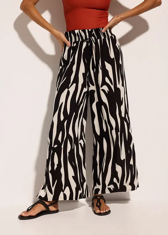 Strandhose in schwarz von vorne - bonprix