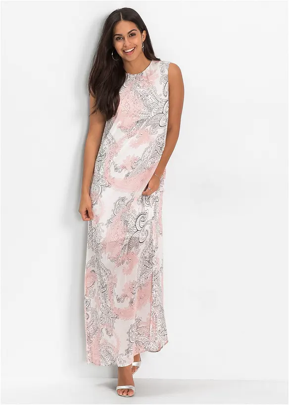 Langes Chiffonkleid von vorne (Totalaufnahme) - bonprix Langes Chiffonkleid von vorne (Totalaufnahme) - bonprix
