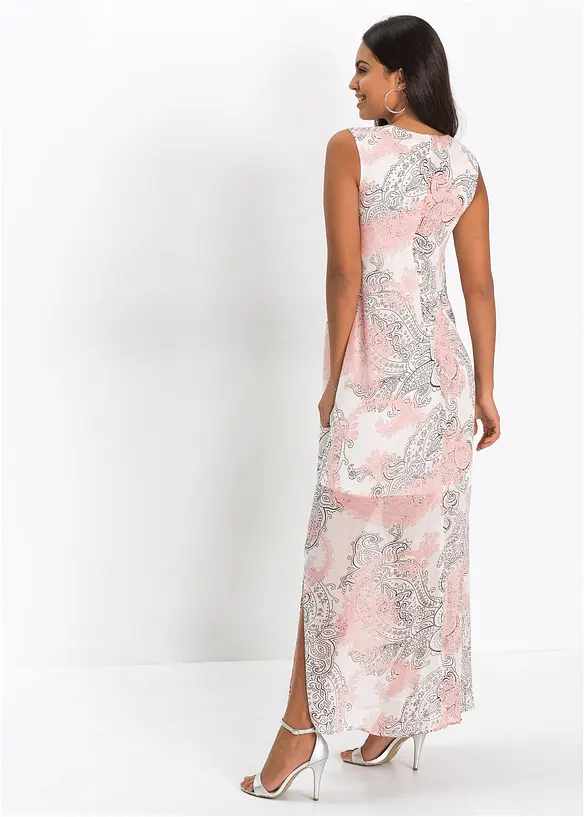 Langes Chiffonkleid von hinten (Totalaufnahme) - bonprix Langes Chiffonkleid von hinten (Totalaufnahme) - bonprix