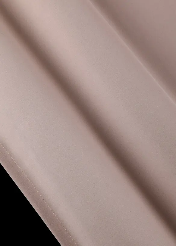 Blickdichter Vorhang aus Microfaser (2er Pack) in beige (Detailaufnahme) - bonprix