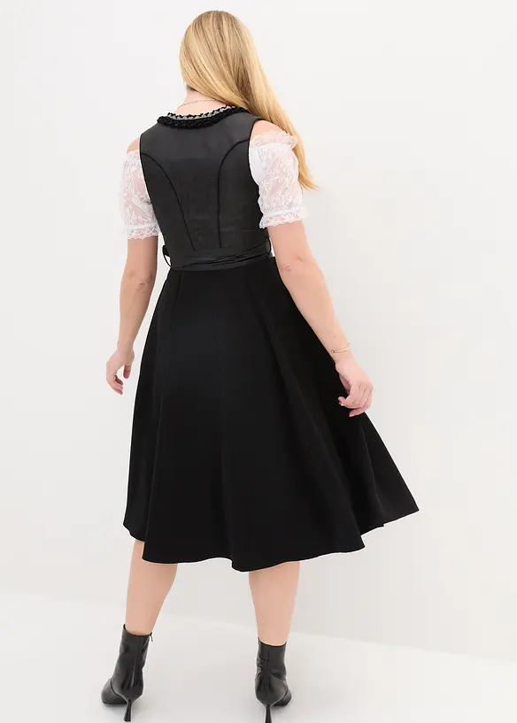 Dirndl mit Pailletten Schürze (2-tlg.Set) von hinten (Totalaufnahme) - bonprix