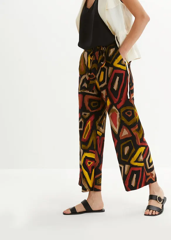 Viscose-Culotte in rot von vorne - bonprix Viscose-Culotte in rot von vorne - bonprix