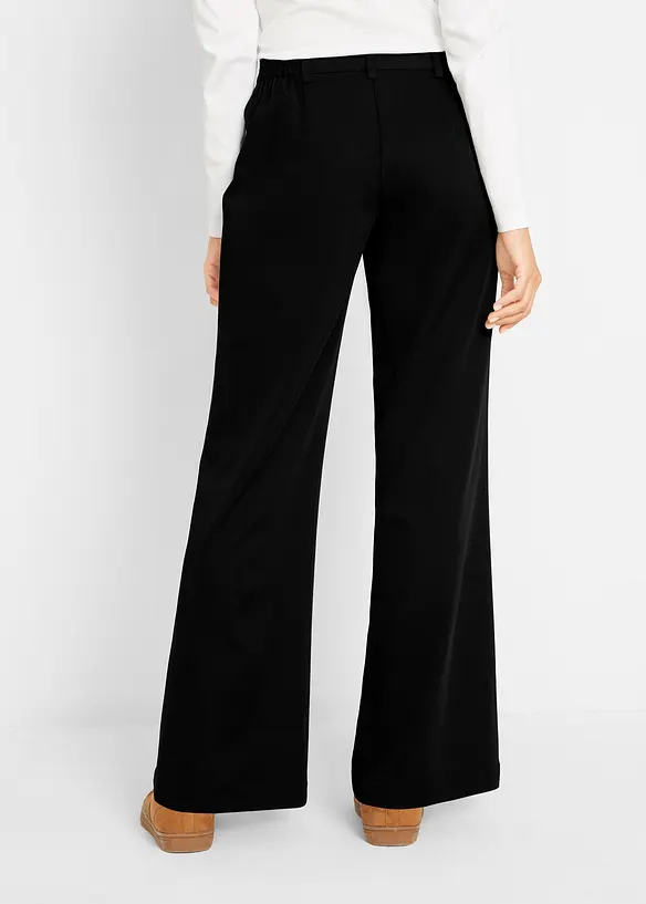 Marlenehose mit Bequembund in schwarz von hinten - bonprix Marlenehose mit Bequembund in schwarz von hinten - bonprix