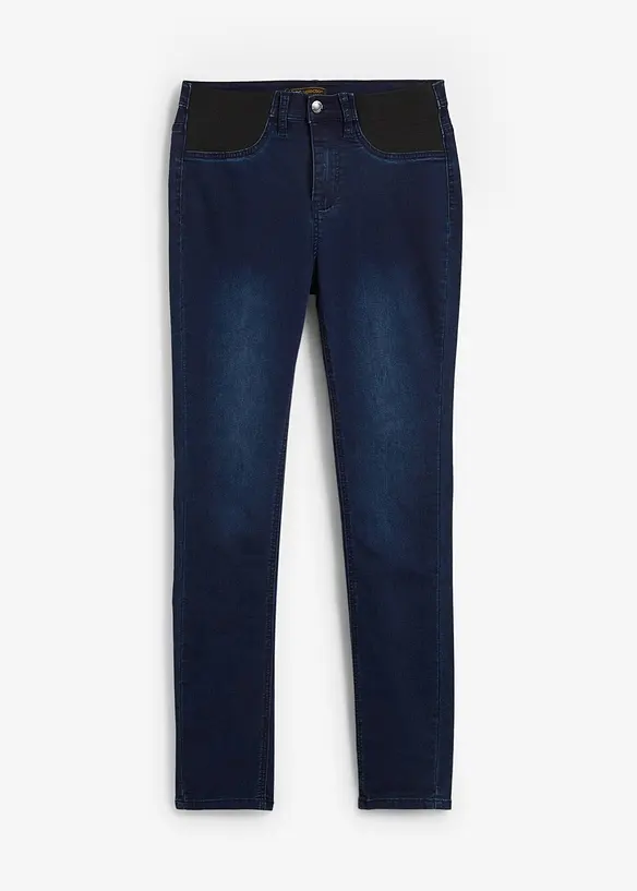 Jeans mit Bequembund in blau von vorne - bonprix
