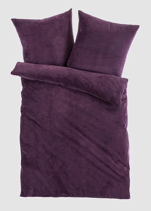 Cashmere Touch Bettwäsche in lila von vorne - bonprix