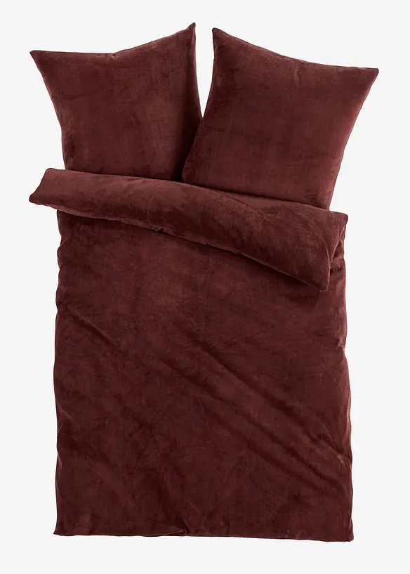 Cashmere Touch Bettwäsche in braun von vorne - bonprix