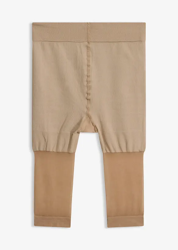 Shape Anti-Scheuer Radler 30 DEN in beige von vorne - bonprix