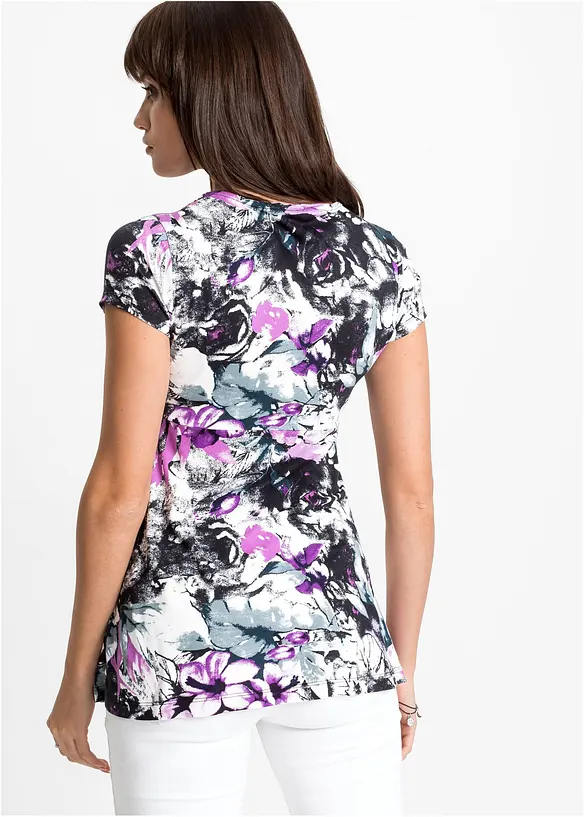 Shirt aus softem Viskose-Mix in schwarz von hinten (im Anschnitt) - bonprix Shirt aus softem Viskose-Mix in schwarz von hinten (im Anschnitt) - bonprix