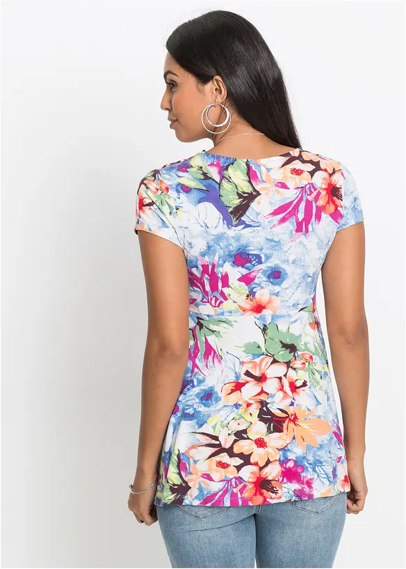 Shirt aus softem Viskose-Mix in blau von hinten (im Anschnitt) - bonprix Shirt aus softem Viskose-Mix in blau von hinten (im Anschnitt) - bonprix