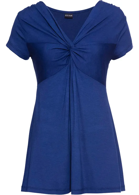 Shirt aus softem Viskose-Mix in blau von vorne - bonprix Shirt aus softem Viskose-Mix in blau von vorne - bonprix