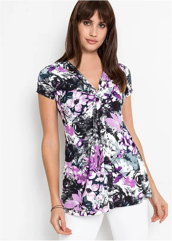 Shirt aus softem Viskose-Mix in schwarz von vorne (im Anschnitt) - bonprix Shirt aus softem Viskose-Mix in schwarz von vorne (im Anschnitt) - bonprix