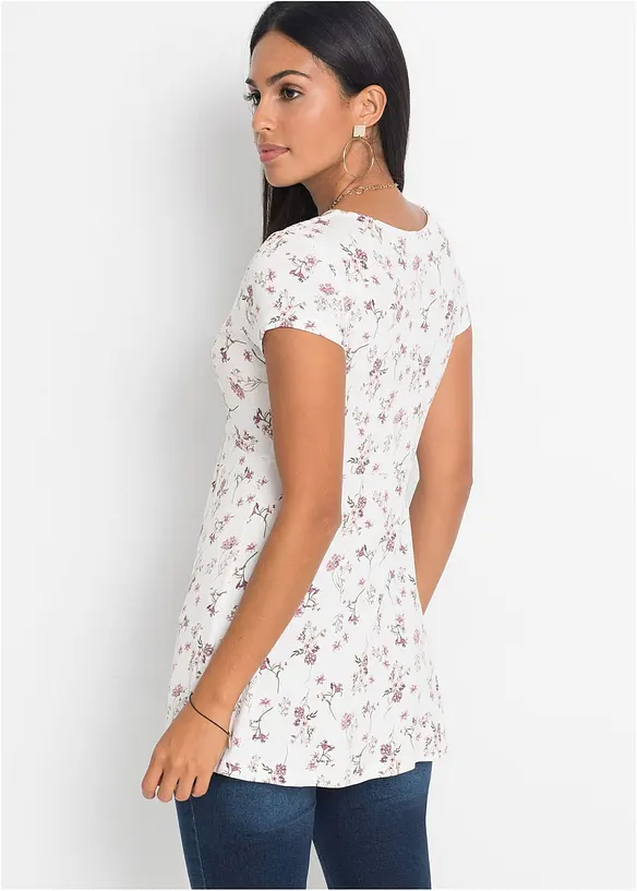 Shirt aus softem Viskose-Mix in weiß von hinten (im Anschnitt) - bonprix Shirt aus softem Viskose-Mix in weiß von hinten (im Anschnitt) - bonprix