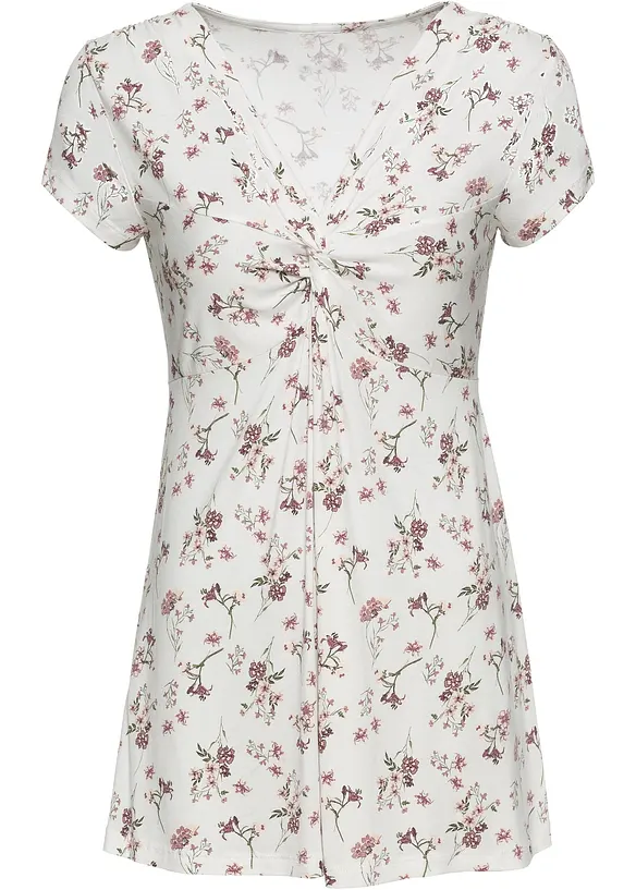 Shirt aus softem Viskose-Mix in weiß von vorne - bonprix Shirt aus softem Viskose-Mix in weiß von vorne - bonprix
