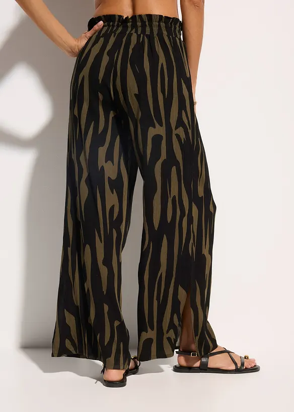 Strandhose in grün von hinten - bonprix