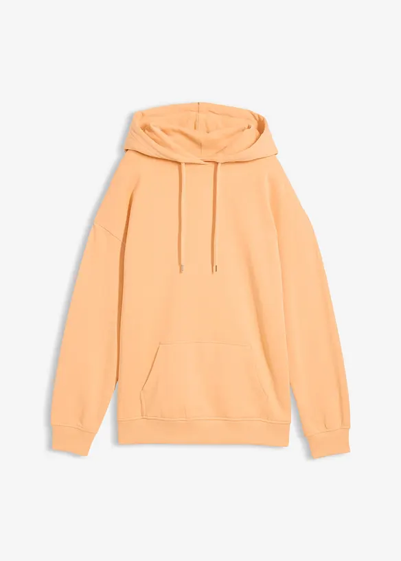 Oversize Hoodie in orange von vorne - bonprix