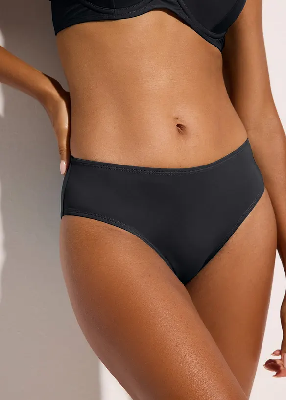 Bikinihose (2er Pack) in schwarz von vorne - bonprix