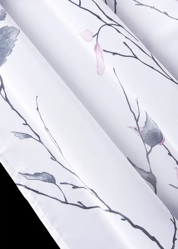 Transparente Gardine aus feinem Voile, auch in extra lang (1er Pack) in rosa (Detailaufnahme) - bonprix