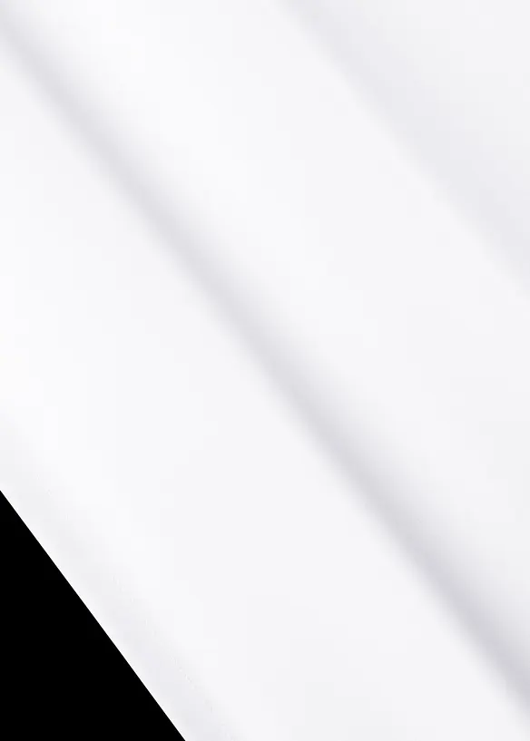 Pflegeleichte Vorhänge mit recyceltem Polyester (2er Pack) in weiß (Detailaufnahme) - bonprix