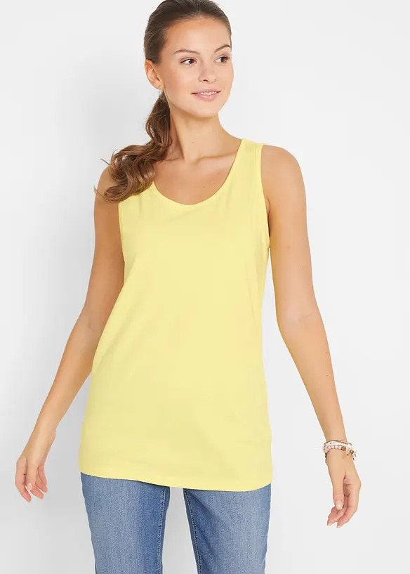 Long-Top (5er-Pack) in rosa von vorne (im Anschnitt) - bonprix Long-Top (5er-Pack) in rosa von vorne (im Anschnitt) - bonprix